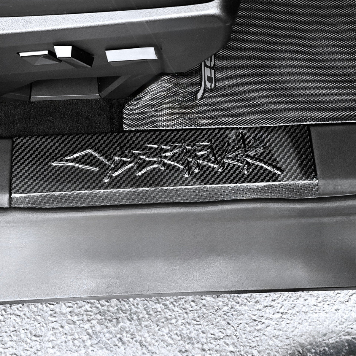Cybertruck Performance Look Dry Carbon Fiber Front Door Sill Trim (1 Pair)