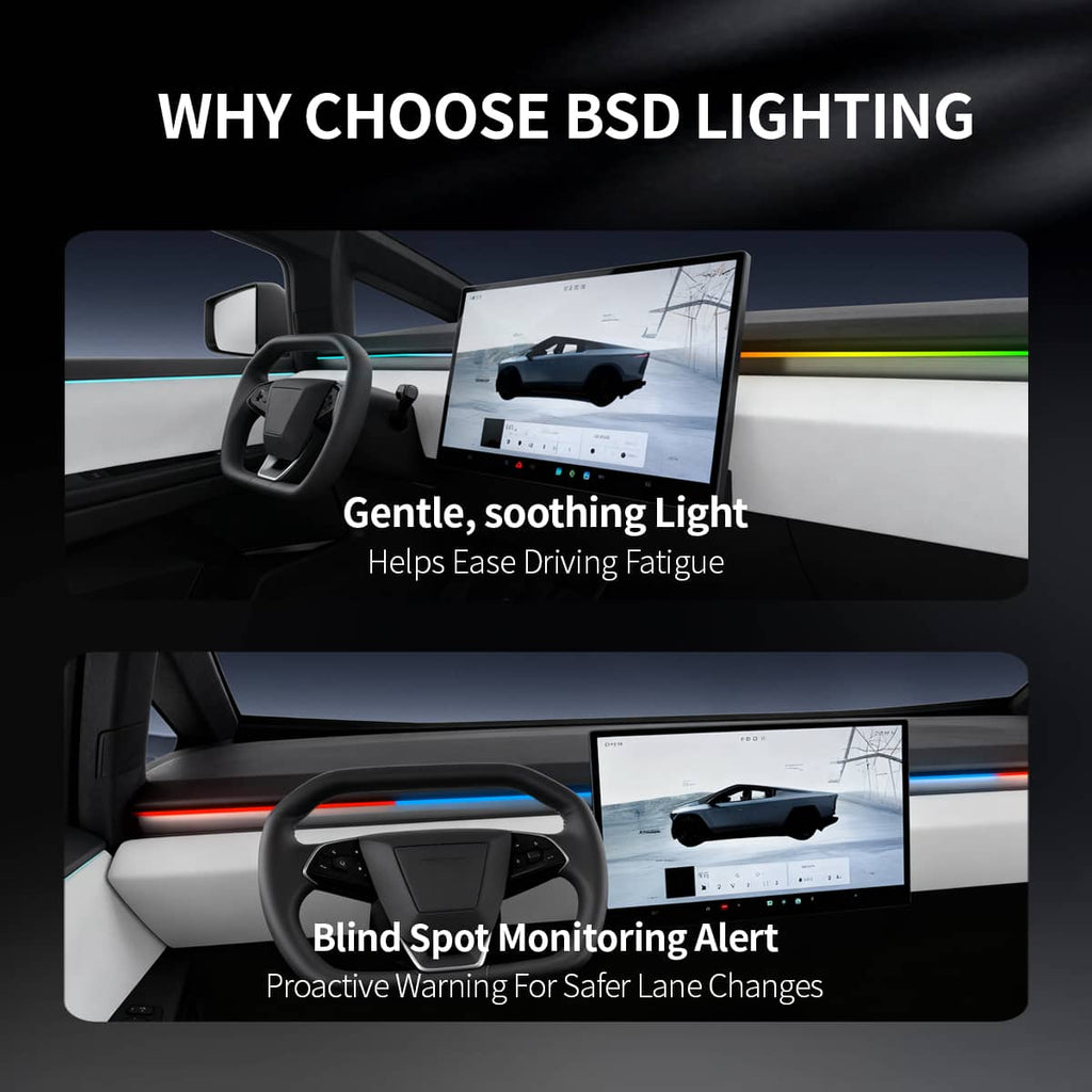 Cybertruck Smart BSD Blind Spot LED Ambient Lighting Kit | Sikunuo