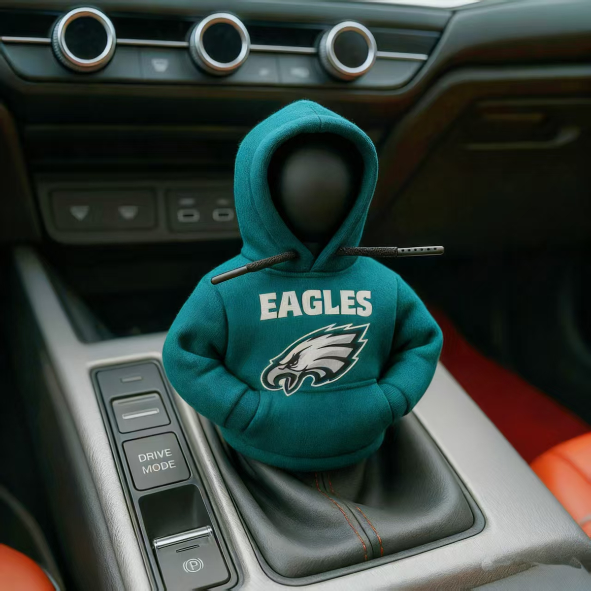Football Team Car Gear Shift Hoodie Cover Collection
