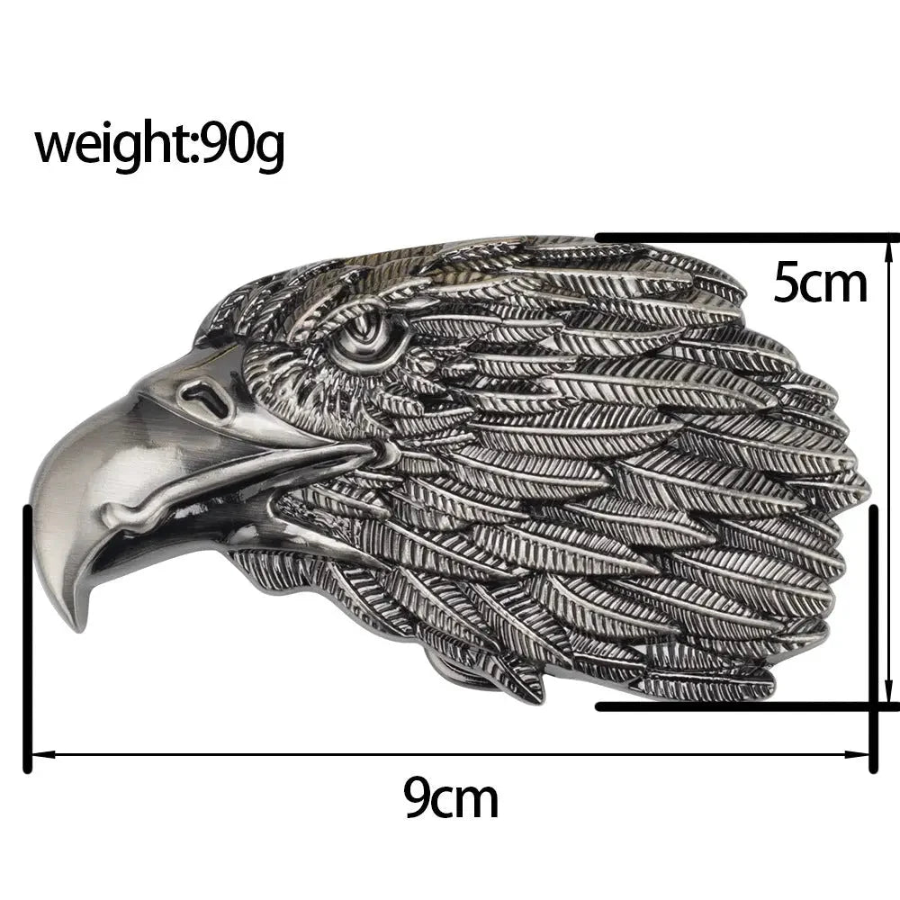 D1 Eagle Head Western Belt Buckle