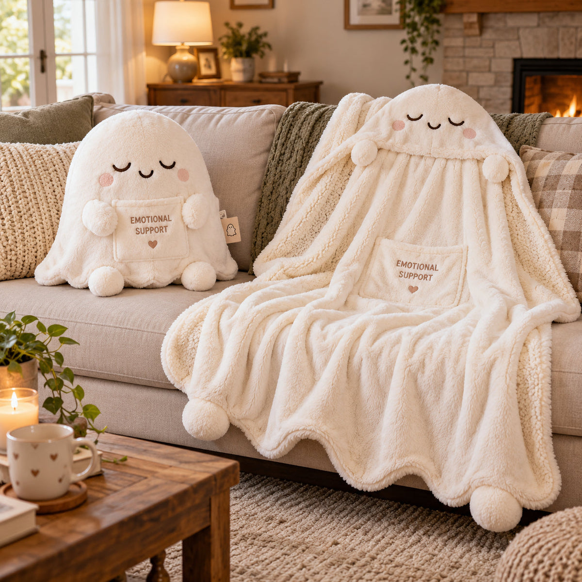 2-in-1 Plush Pillow & Blanket Collection