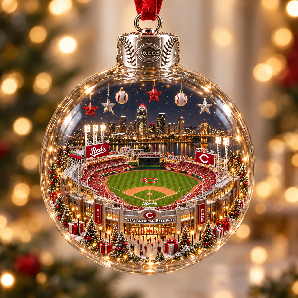 Light-Up Baseball Stadium Christmas Ornament – Holiday Keepsake