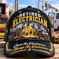 Retired Electrician Baseball Cap
