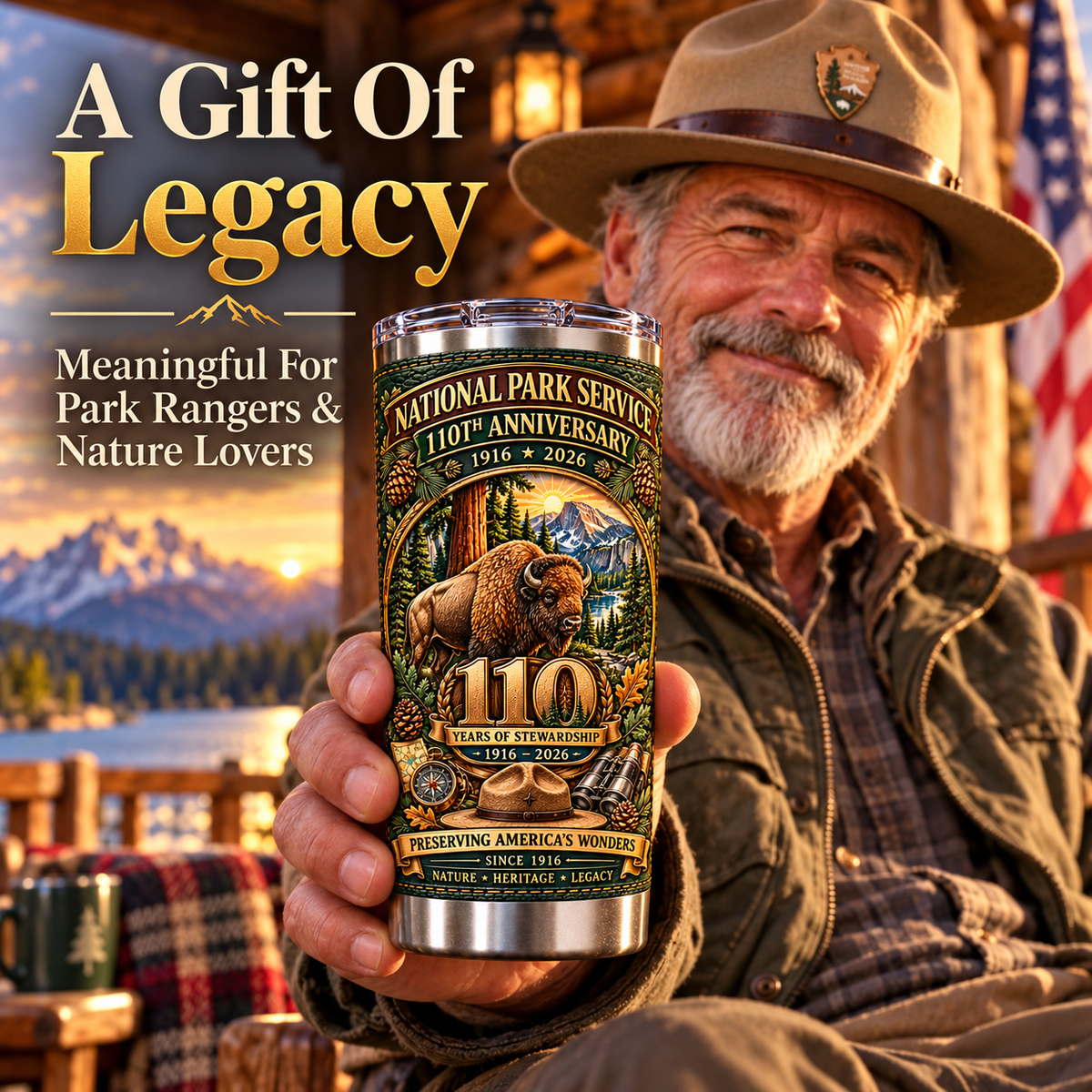National Park Service 110th Anniversary Heritage Insulated Travel Tumbler