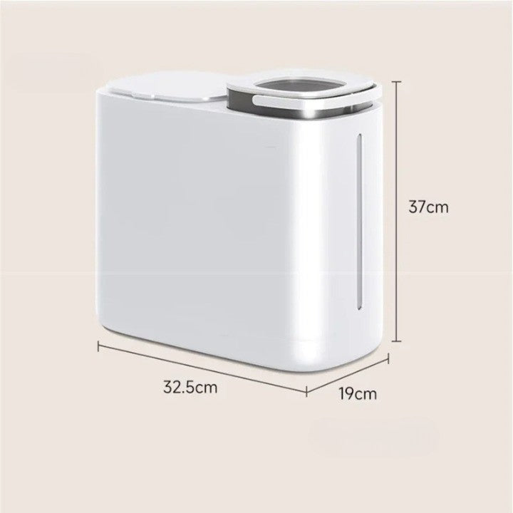 Sikunuo | Dual Compartment Dry Wet Section Efficient Modern Home Trash Can