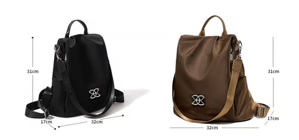 Sikunuo | Large Volume Theft-Proof Backpack — Secure Travel Backpack with Hidden Zipper
