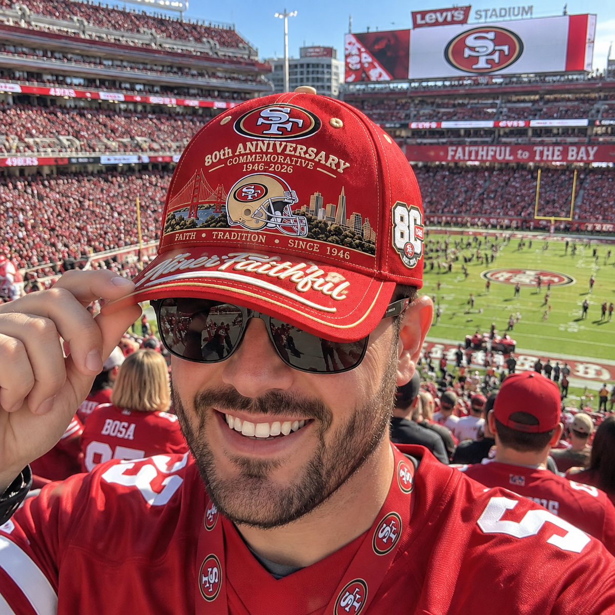 Niner Faithful 80th Anniversary Commemorative Cap