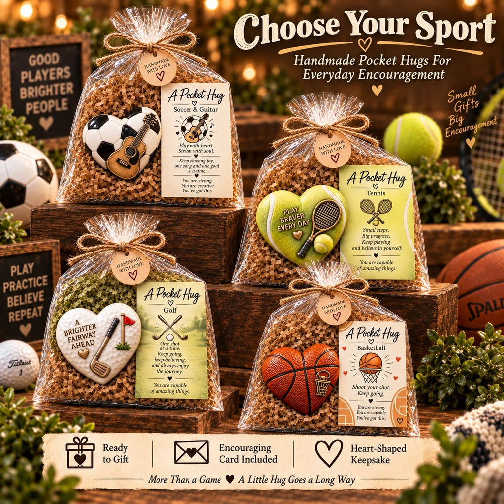 Sports Pocket Hug – Inspirational Keepsake Gift for Athletes & Sports Lovers