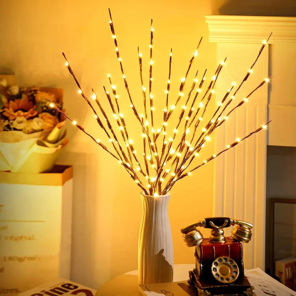 Sikunuo | Battery-operated adjustable LED branch decoration string lights