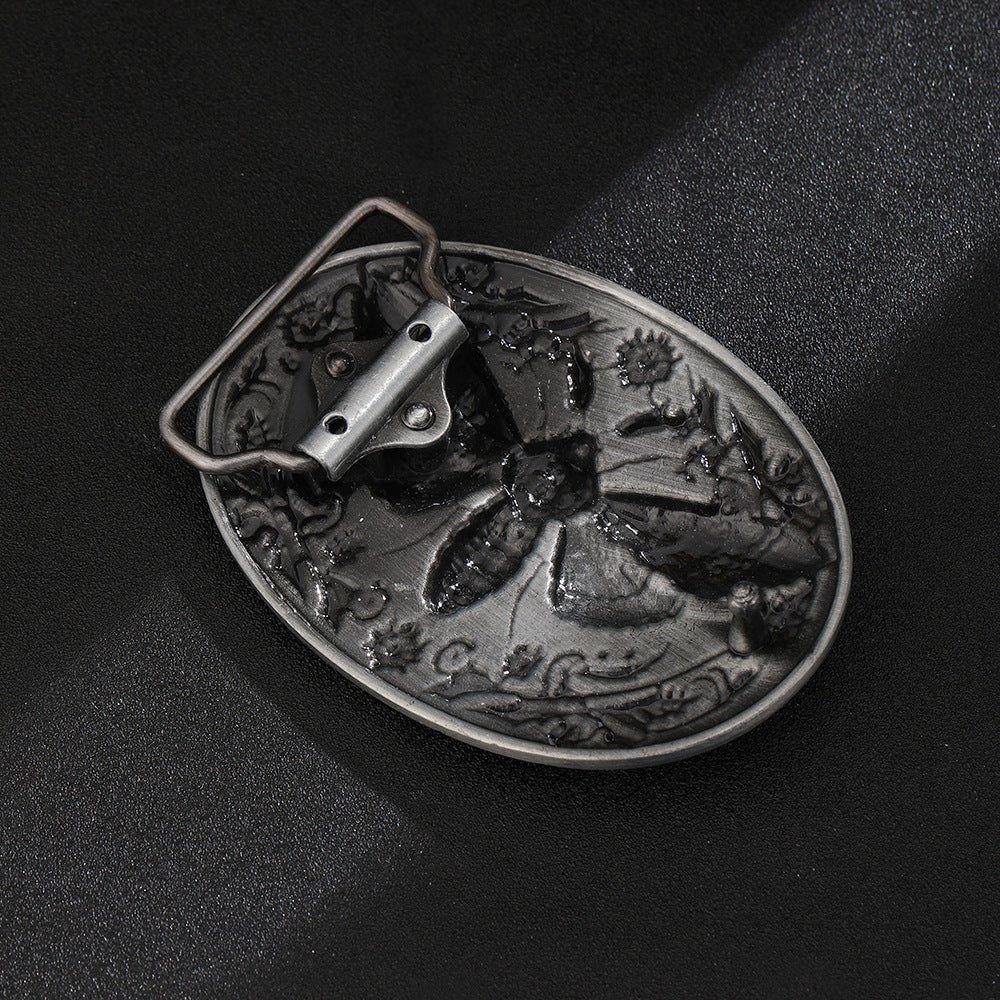 Death Moth Skull Belt Buckle
