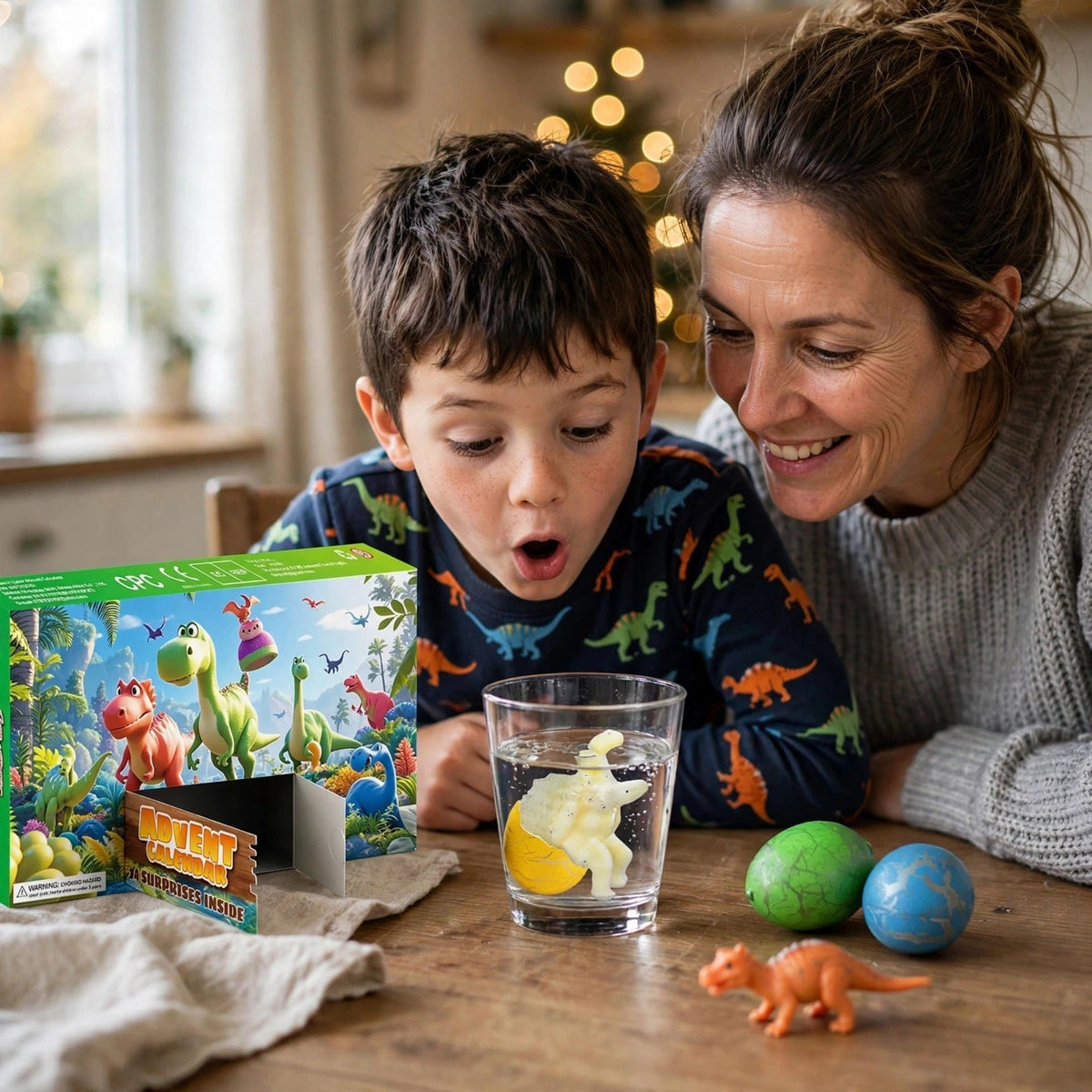 Dinosaur Egg Advent Calendar 2026 - 24 Dino Eggs that Hatch in Water