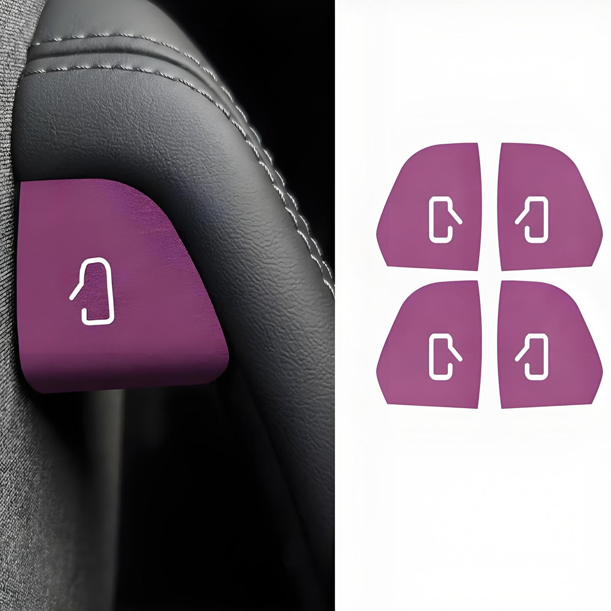 Door Open Button Stickers for Model Y Juniper & Model 3 Highland | Sikunuo
