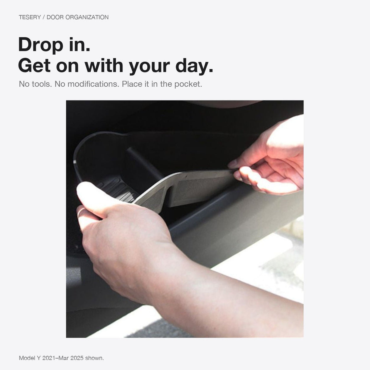 Door Side Organizer Tray for Tesla Model Y Juniper / Model YL