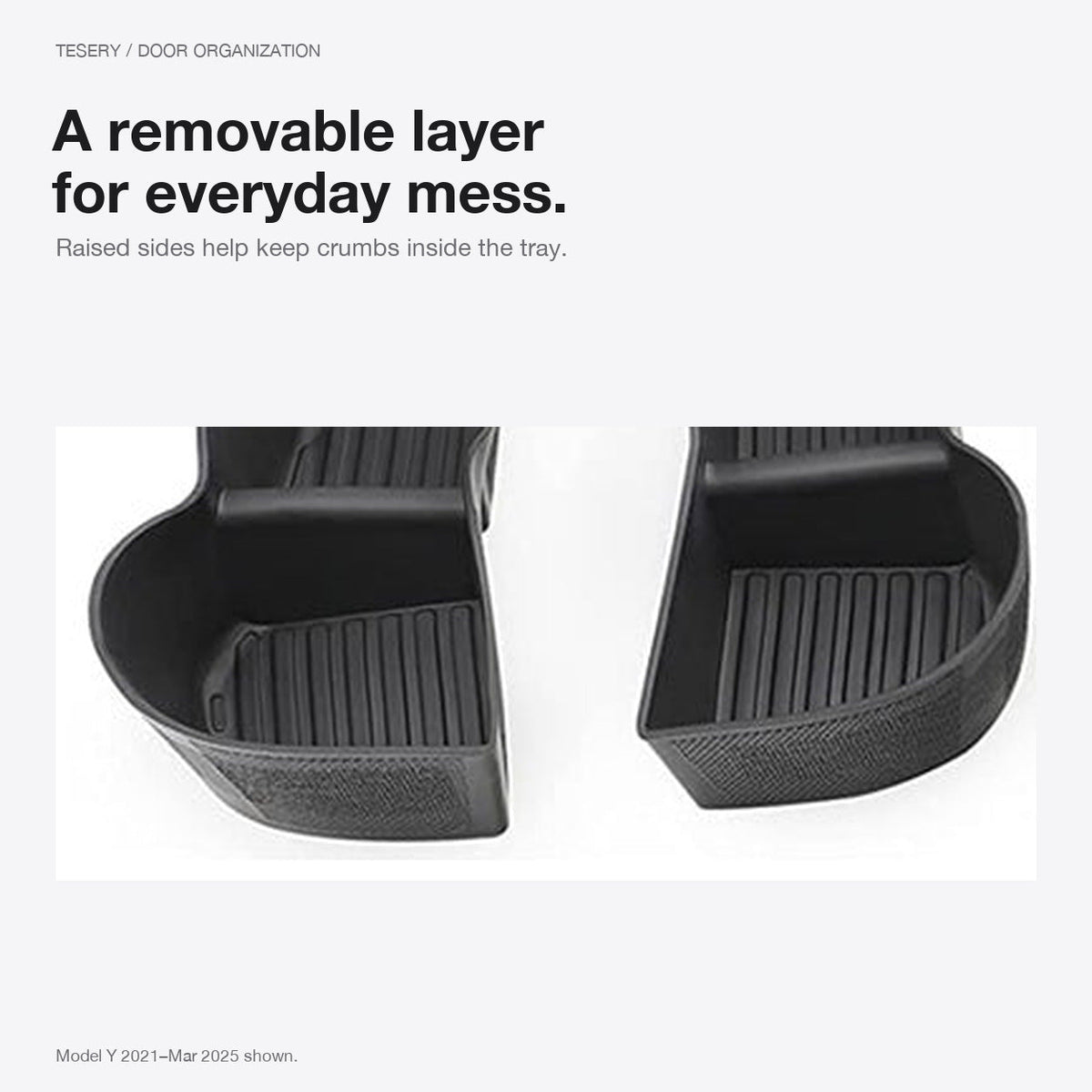 Door Side Organizer Tray for Tesla Model Y Juniper / Model YL
