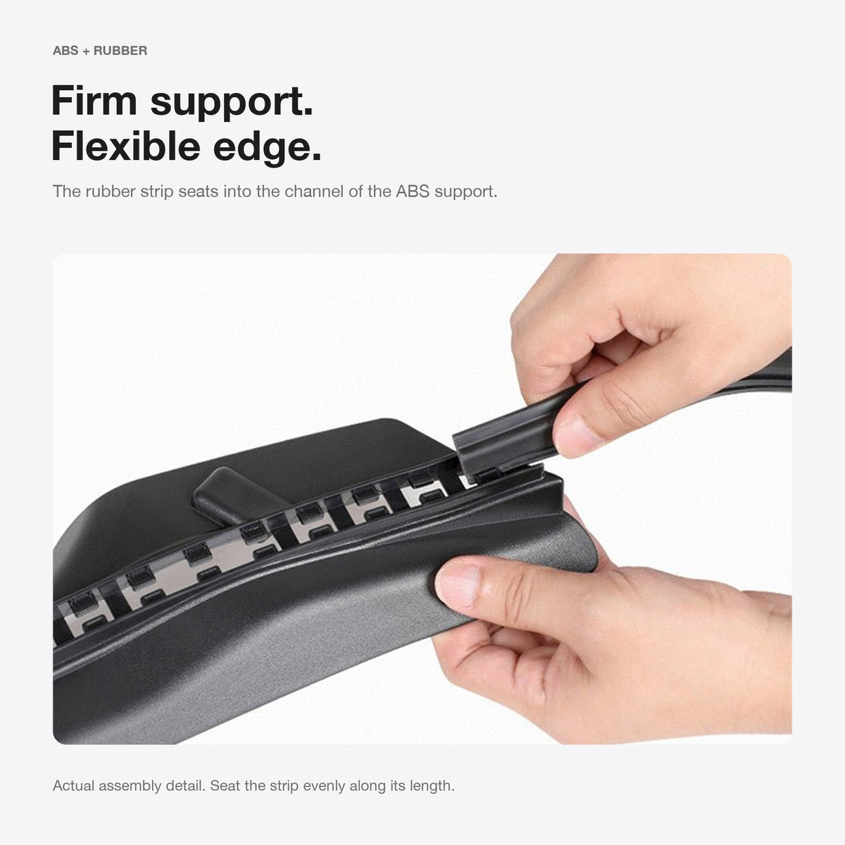 Double-Channel Hood Weatherstrip for Tesla Model Y (Pre-Juniper)