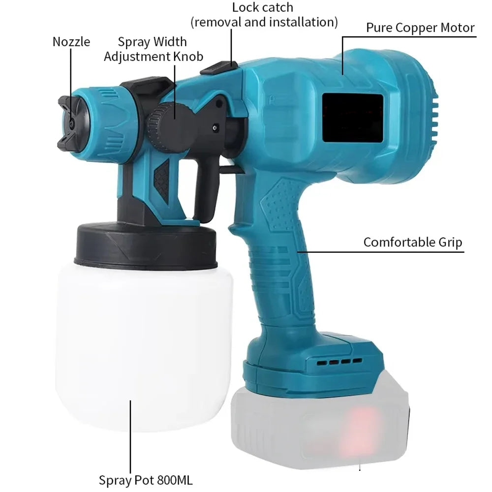 Sikunuo | Cordless High Power DIY All Surface Paint Sprayer