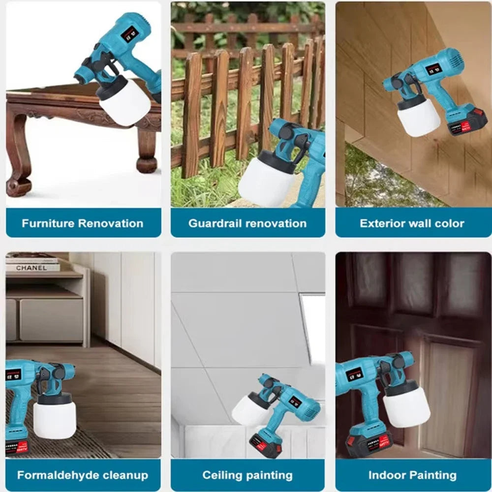 Sikunuo | Cordless High Power DIY All Surface Paint Sprayer
