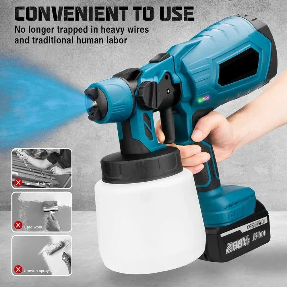 Sikunuo | Cordless High Power DIY All Surface Paint Sprayer