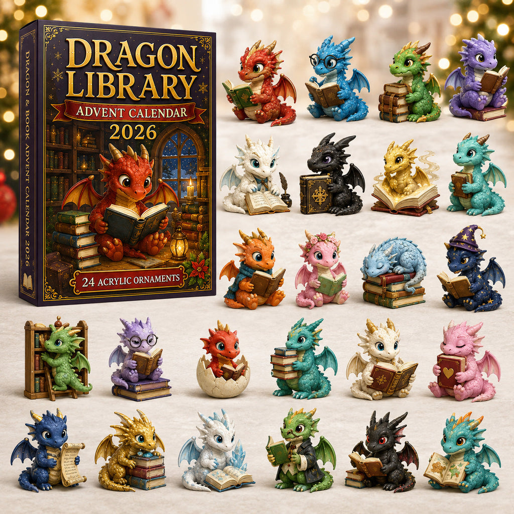 Dragon Library Advent Calendar 2026 - 24 Dragon Ornaments