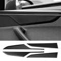 Dry Carbon Fiber Door Panel Trim Covers for Model Y Juniper