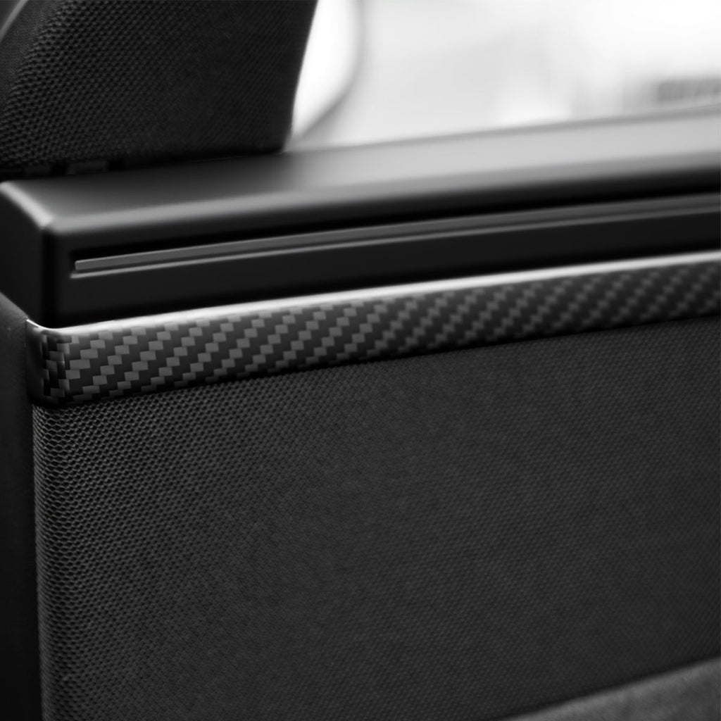 Dry Carbon Fiber Door Panel Trim Covers for Model Y Juniper