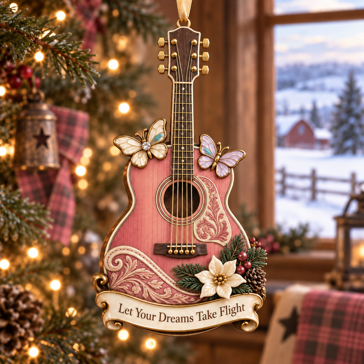 Country Music Queen Christmas Tribute Ornament