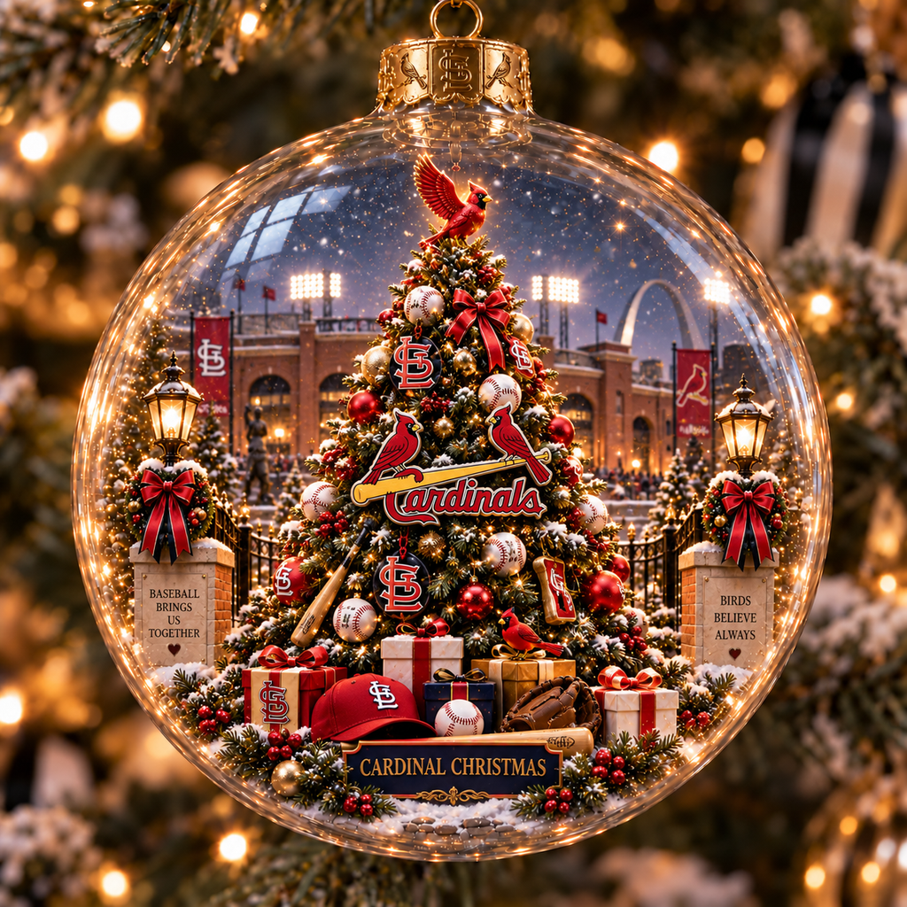 Cardinals Light-Up Heritage Christmas Ornament