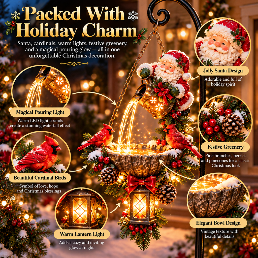 🔥Let Santa Light the Way Home🎄 Christmas Magic Pouring Light Hanging Collection
