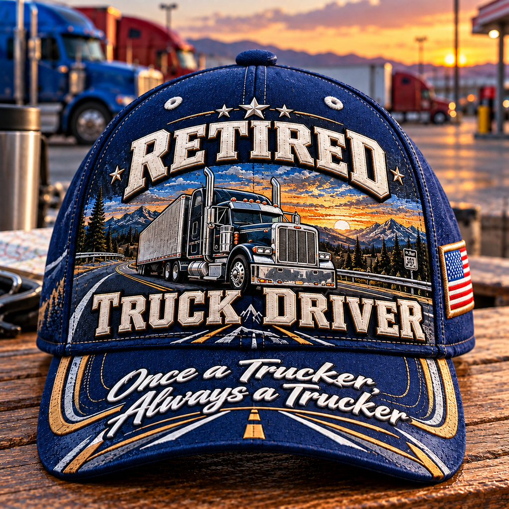 Retired Truck Driver Baseball Cap