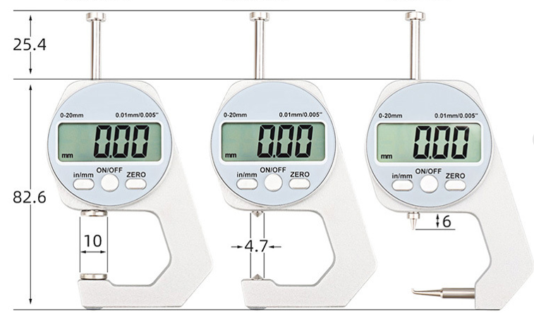 Sikunuo | High-Sensitivity Digital Thickness Measuring Tool