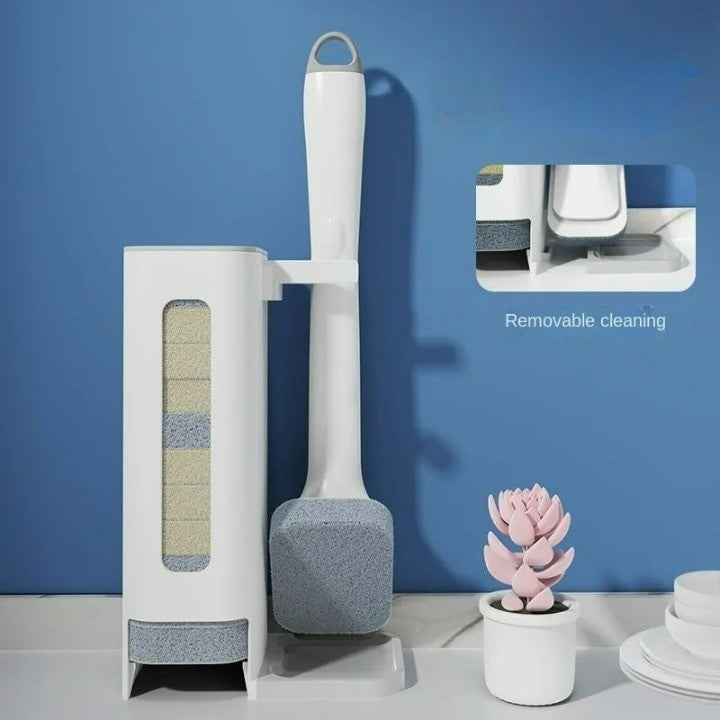 Sikunuo | Long Handle Disposable Kitchen Cleaning Brush Kit