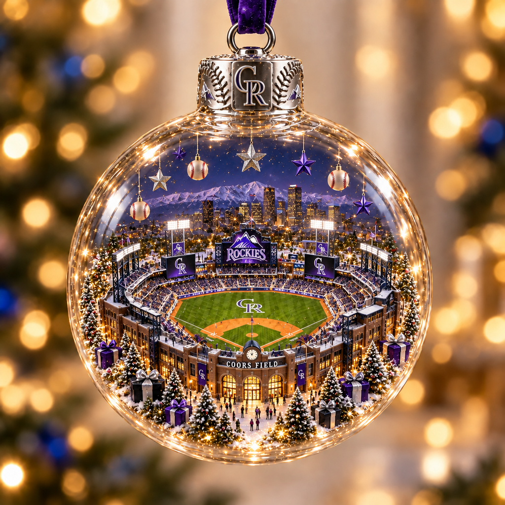 Light-Up Baseball Stadium Christmas Ornament – Holiday Keepsake