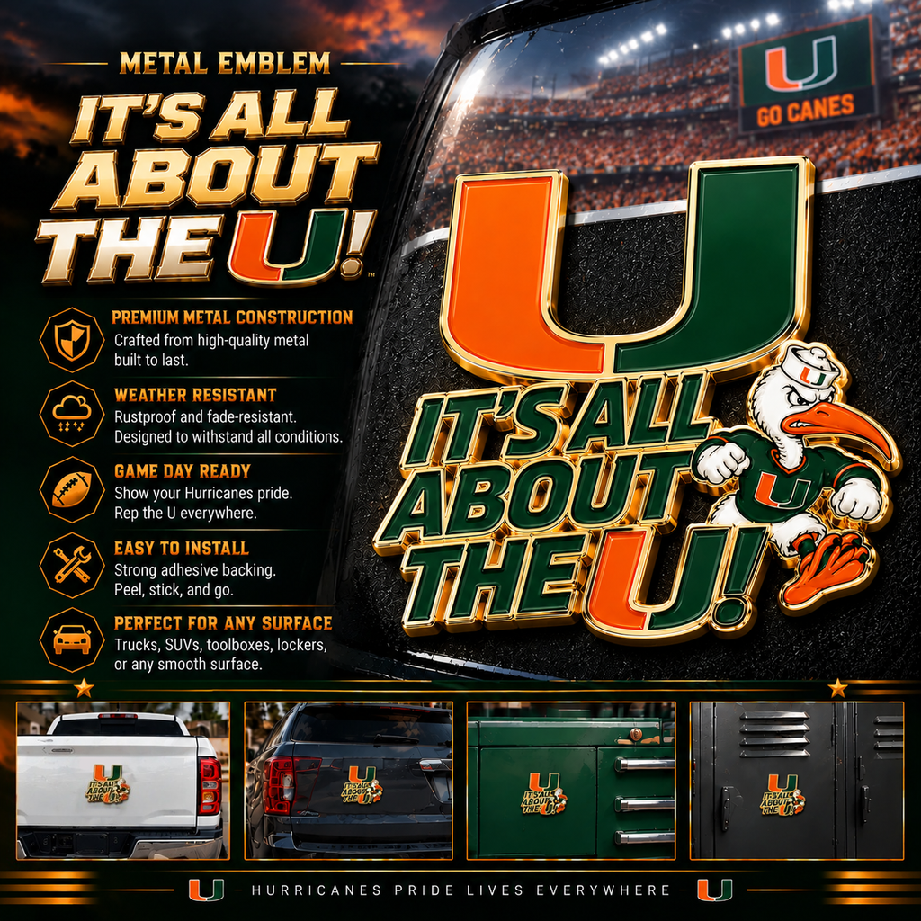 It’s All About The U Car Emblem Metal Badge
