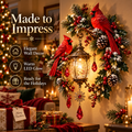 Cardinal Christmas Lantern Glow – Lighted Holiday Wall Decor