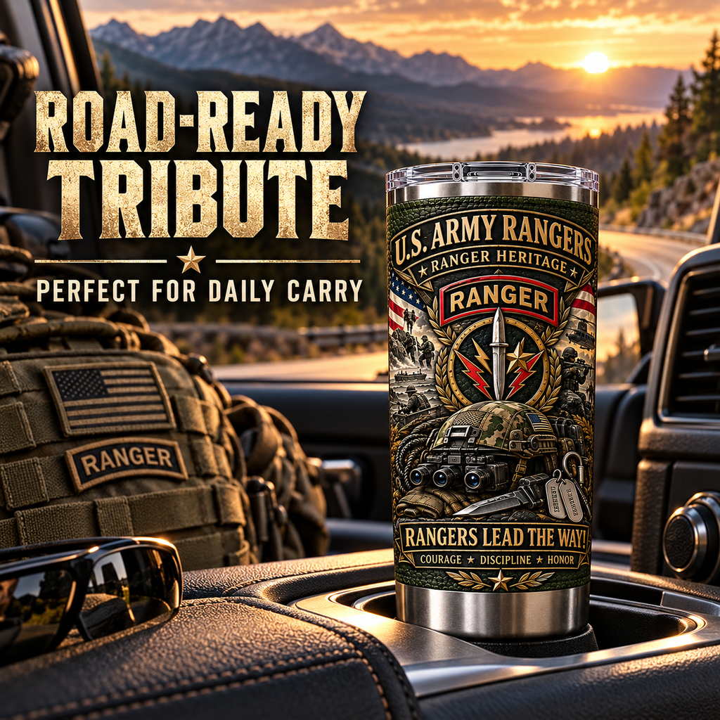 U.S. Army Rangers Heritage Insulated Travel Tumbler