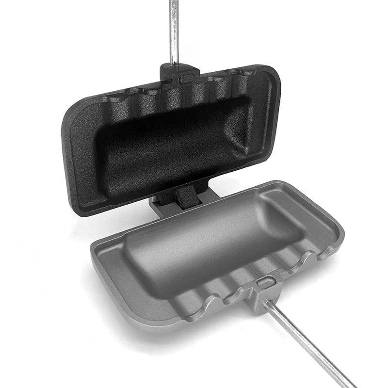 Sikunuo | Double-sided sandwich pan – Non-stick aluminum breakfast roaster