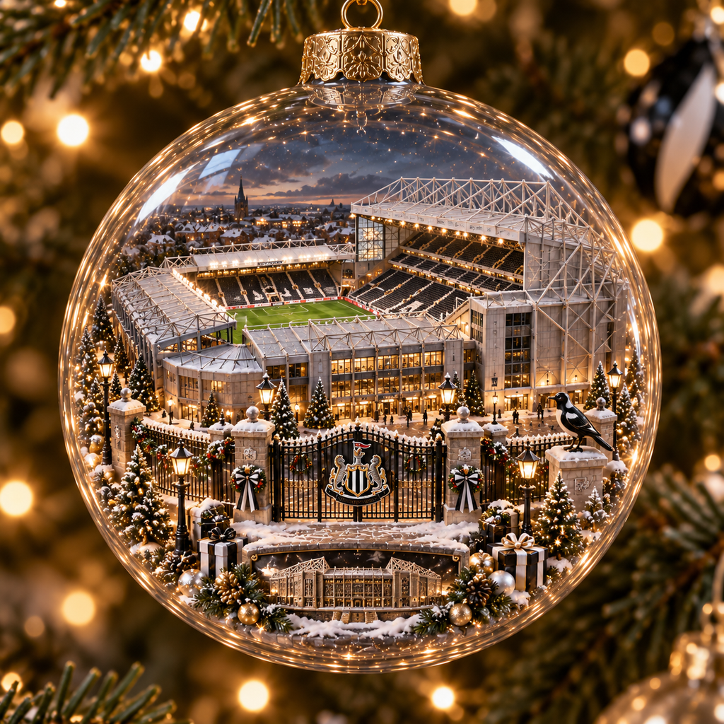 Howay the Lads Light-Up Football Heritage Ornament