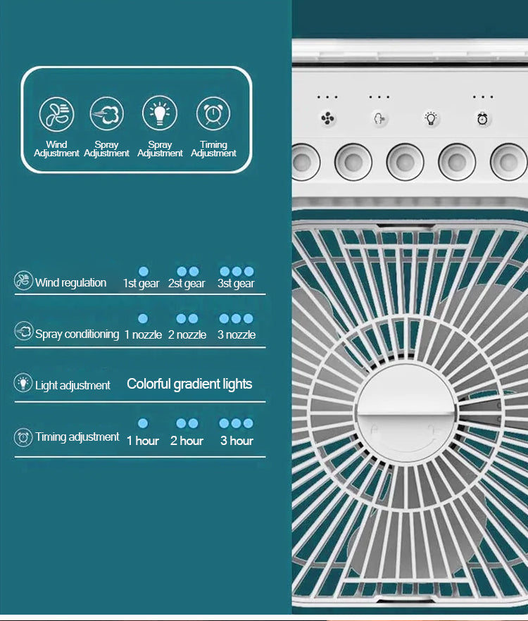 Sikunuo | Portable Mini Air Cooling Fan