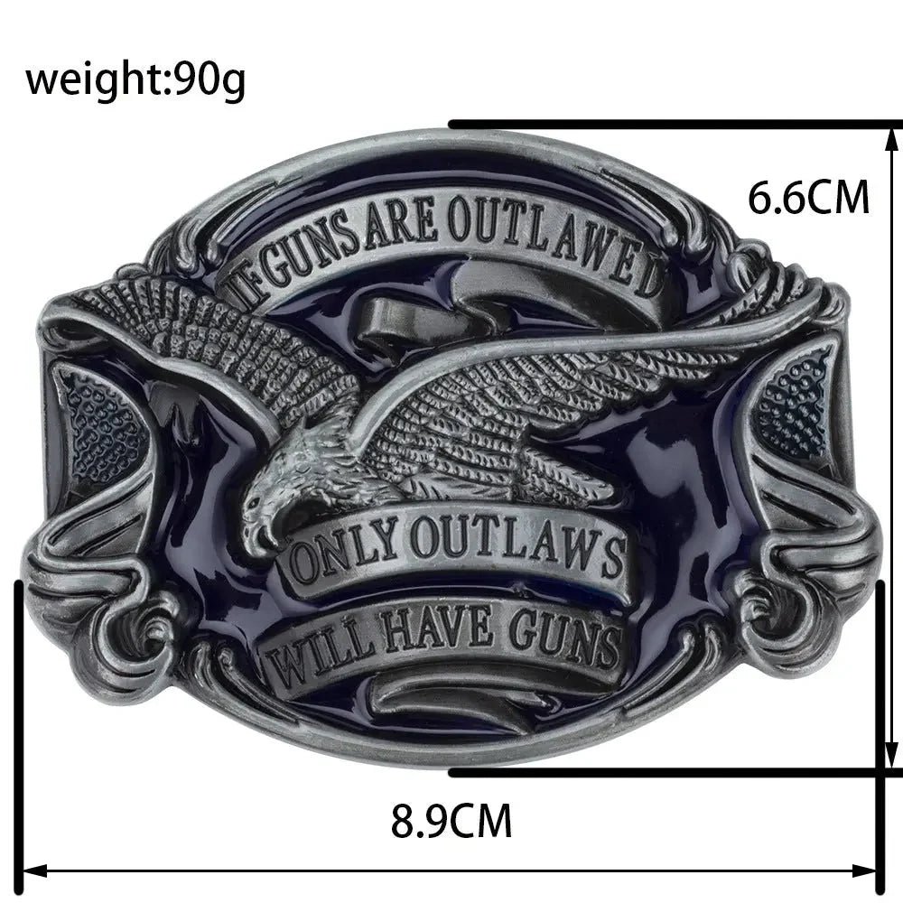 Eagle Cowboy Belt Buckle