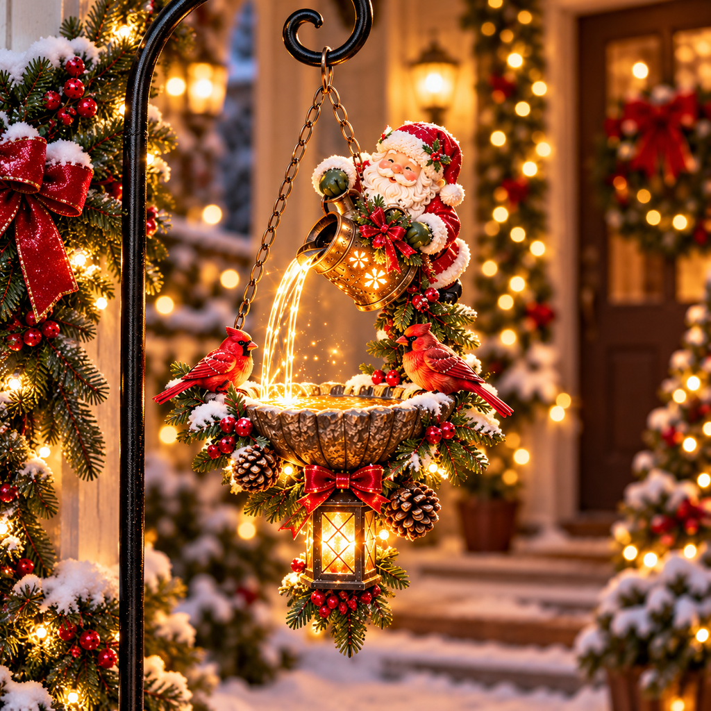 🔥Let Santa Light the Way Home🎄 Christmas Magic Pouring Light Hanging Collection