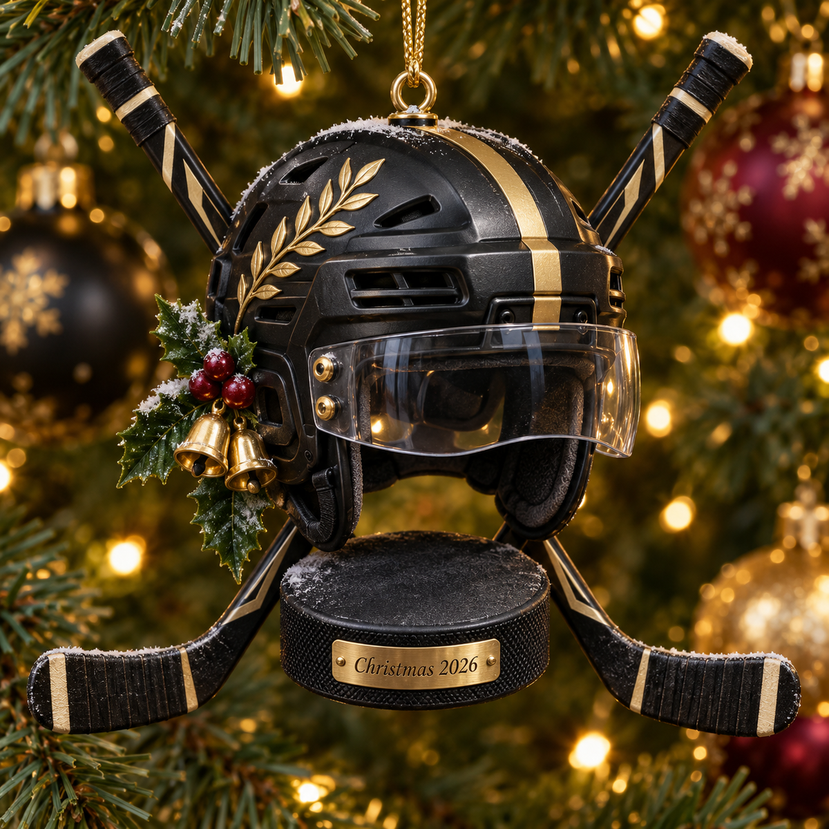 2026 Hockey Christmas Ornaments