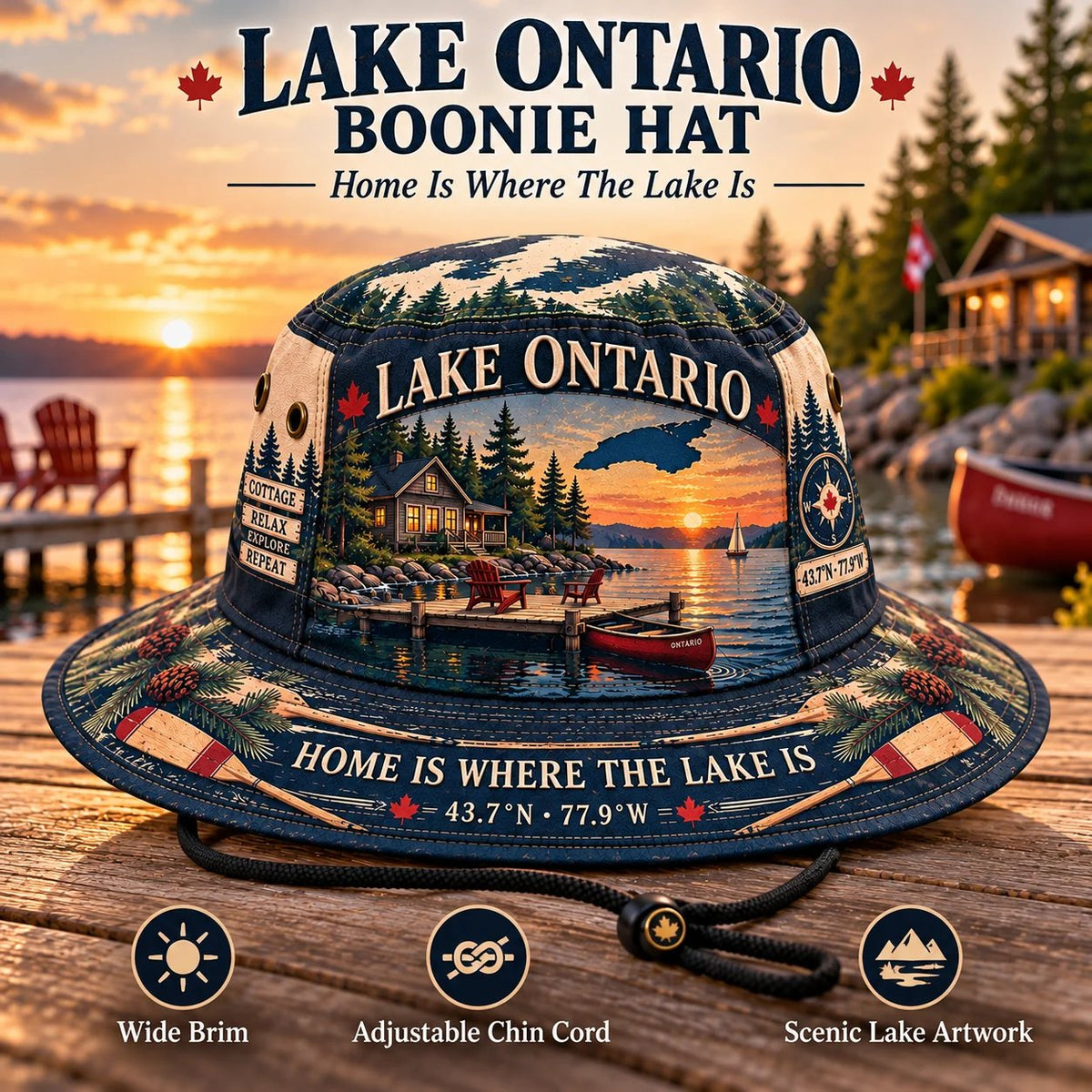 Lake Ontario Cottage Life Boonie Hat