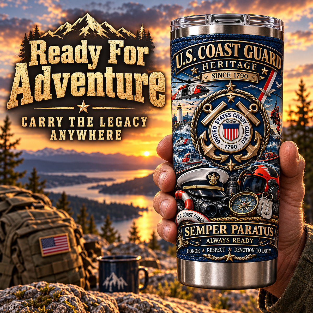 U.S. Coast Guard Heritage Insulated Travel Tumbler