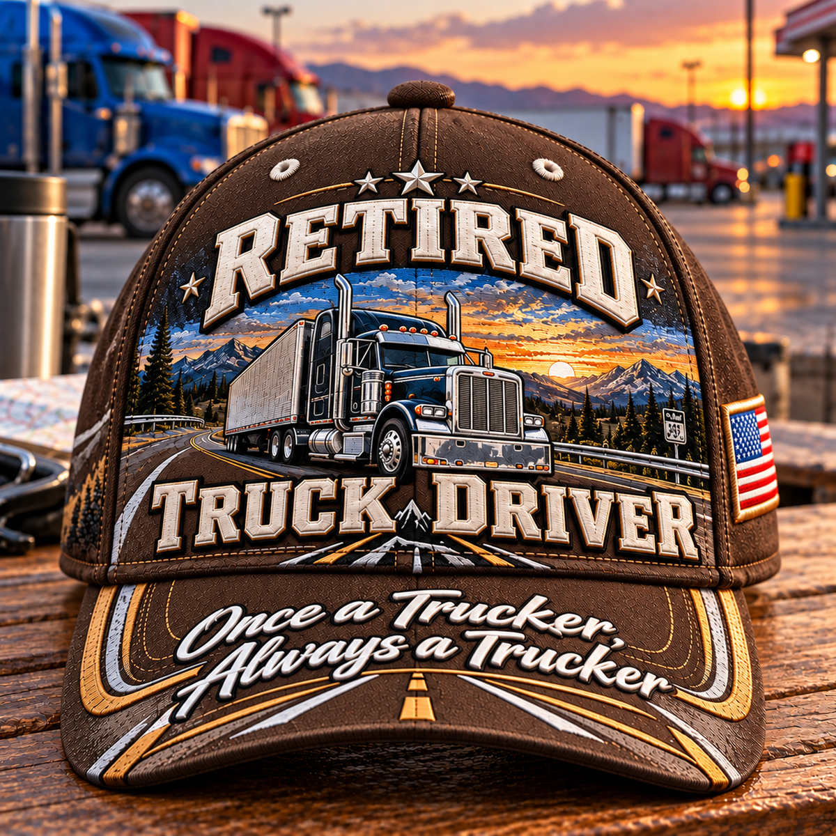 Retired Truck Driver Baseball Cap