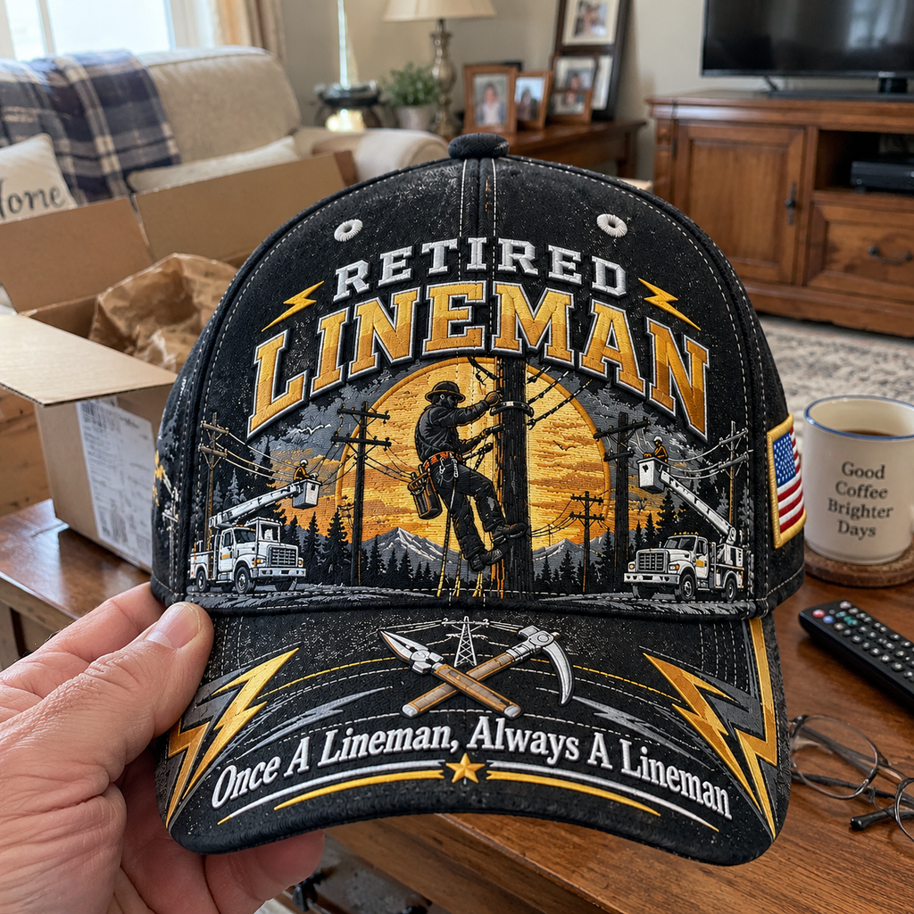 Retired Lineman Baseball Cap