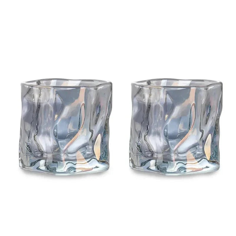Sikunuo | Elegant Glacier Ripple Whisky Glass