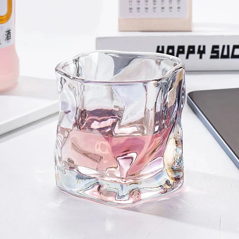 Sikunuo | Elegant Glacier Ripple Whisky Glass