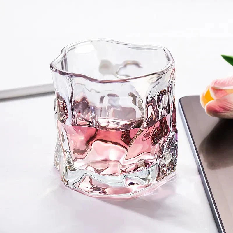Sikunuo | Elegant Glacier Ripple Whisky Glass