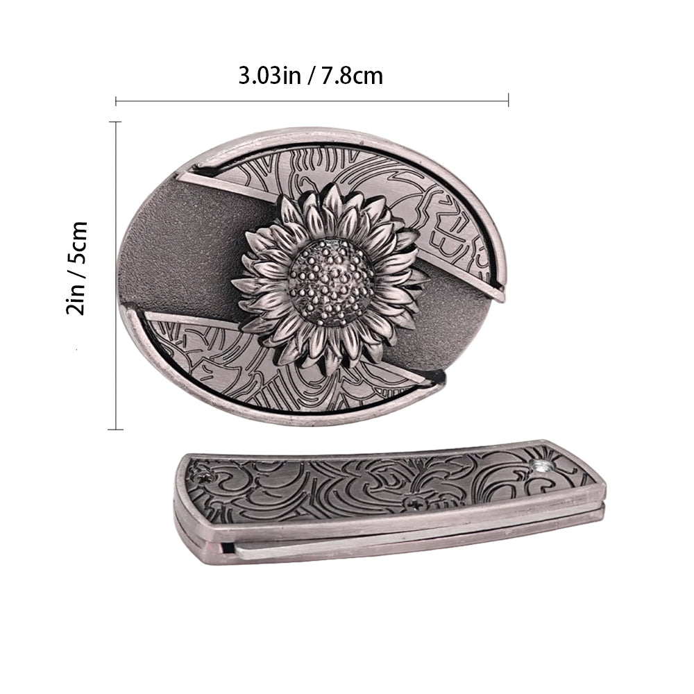 Metal Oval Belt Buckle for Cowboy Cowgirl
