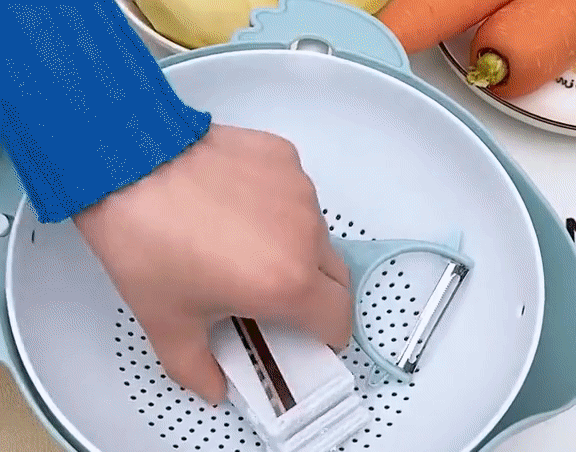 Sikunuo | All-in-One Drain Basket Vegetable Grater